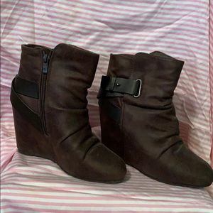 Aldo wedge booties